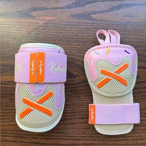 Absolutely Ridiculous strawberry Ice Cream hand and elbow guard youth size
